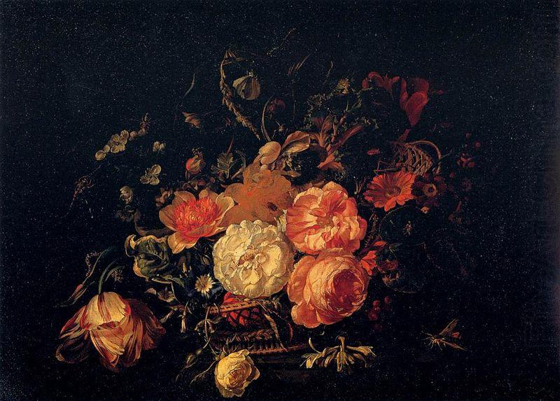 Rachel Ruysch Basket of Flowers china oil painting image